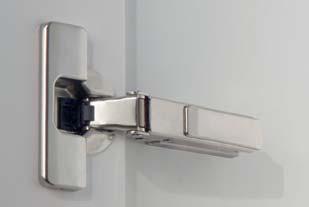close mechanism integrated in the hinge cup and therefore provides added