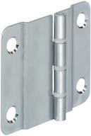 centre by the same distance as the raised hinge section. Crank: F Installation: Screw fixing F Material Steel Packing: 10 or 250 pcs.
