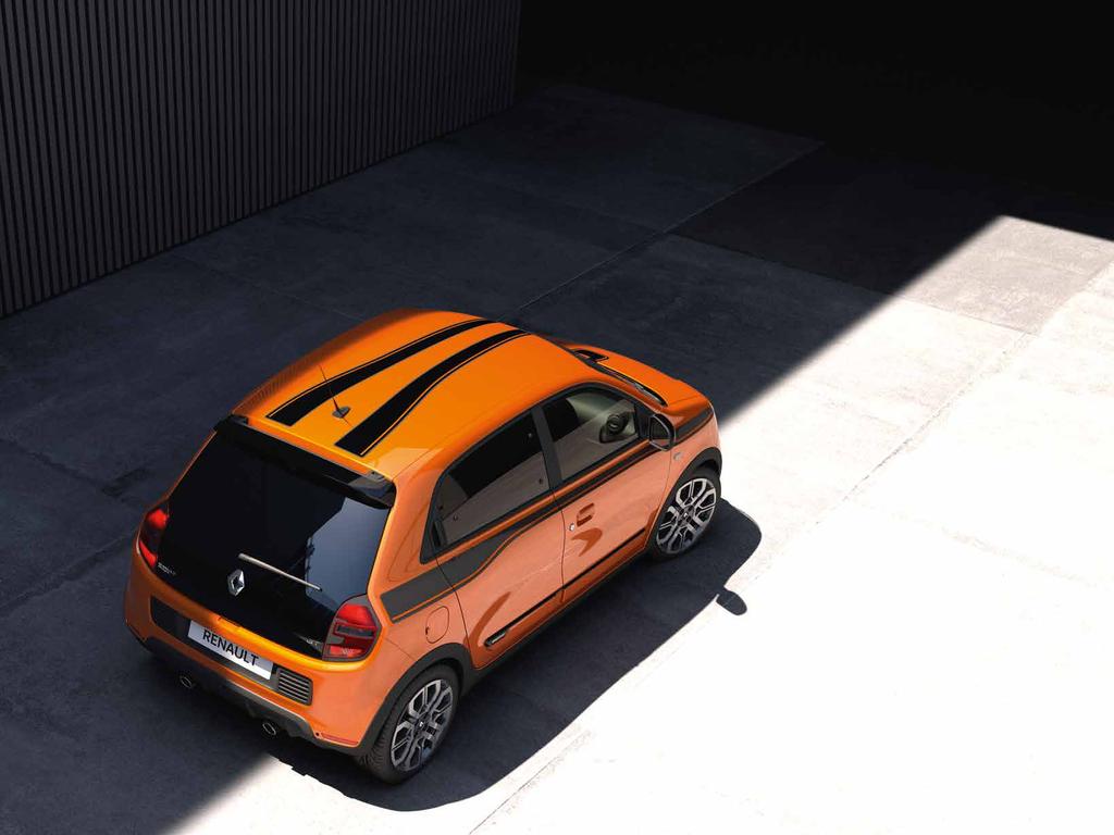 New Renault Twingo GT: the car with a sporty attitude Precise, comfortable and fun, the new Twingo GT will bring you sporty thrills stamped with the Renault Sport signature - its 110 hp turbo engine