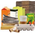 food boxes; newspaper; ads; inserts; catalogs; magazines; phone books; hardcover and soft cover books; paper egg cartons; paper cups; milk, juice and other paper beverage cartons; paper tubes;