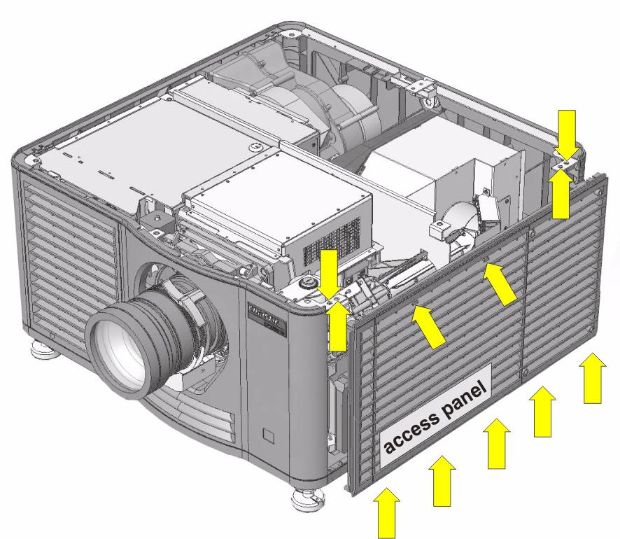 20. Remove the exhaust panel (Figure 17): a.