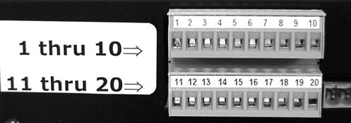Two Dry Contact Closures NOTE: Dry contacts are rated for 1 Amp @ 24 volts. These contacts can be used to complete circuits to external devices (see Figure 27 and Figure 28).