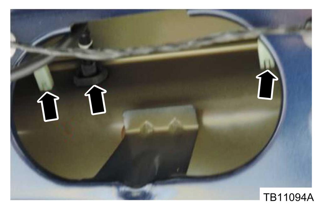 c. Rear applique attachments, center. (Figure 26) d. Rear license plate attachments.