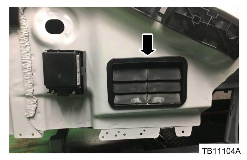 Inspect the left and right side air extractors for proper fit to the body and operation/sealing of the rubber flaps. a. Replace the air extractor if it is warped or damaged or flaps do not lay flush to their sealing surface.