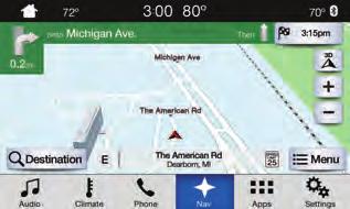 Select one of two ways to find your destination: Destination mode lets you key in a specific address or use a variety of search methods to locate where you want to