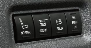 To unfold the third-row seat: NOTE: Make sure that the area is free of objects before