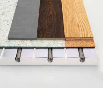 TECEfloor with universal panel UP The new universal panel UP is suitable for laying wall, ceiling or floor heating systems, for both dry-wall and brick-wall construction and for use in heating and