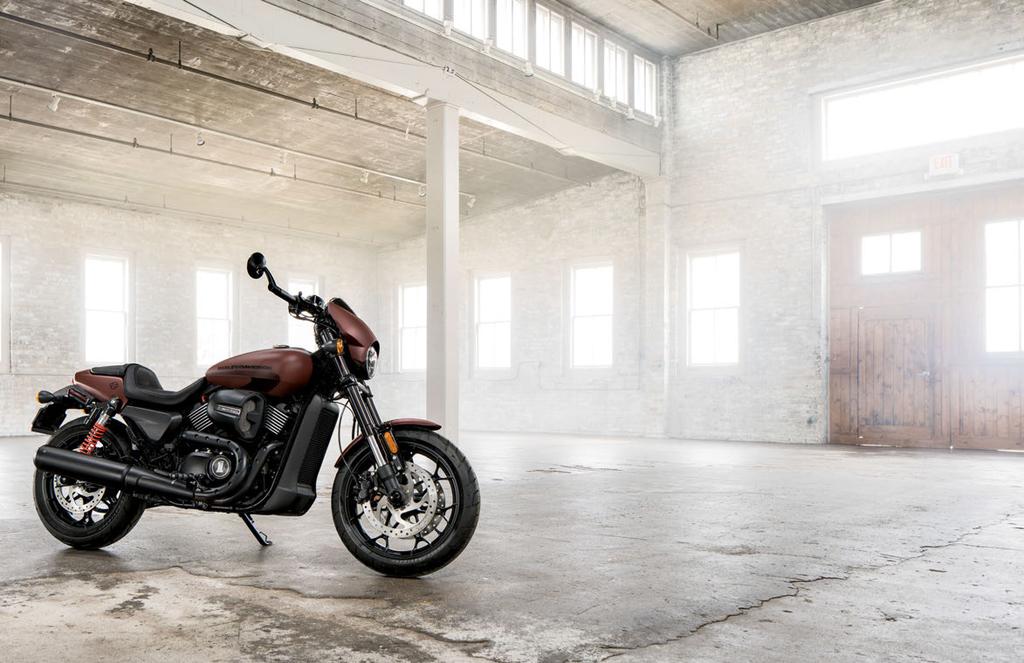 21 Each Harley-Davidson Street motorcycle is a fi erce combination of style,