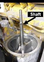 Install the new SpiraTec Centrifuge rotor by sliding it onto the shaft and spin it to ensure the unit