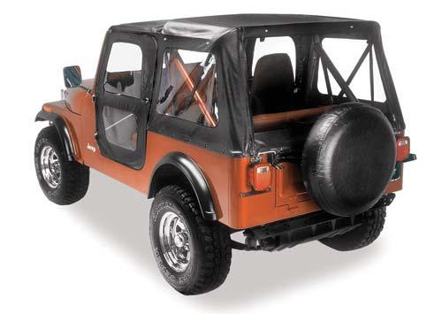 Installation Instructions Replace-a-Top 60th Anniversary Top Vehicle Application: Jeep Wrangler CJ5 1976 1983 Part Number: 51117 Fits the OEM bows and door frames. www.