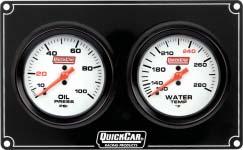 Extreme Gauge Panels Extreme Gauge Panels feature lightweight, 2-5/8" diameter white face mechanical gauges with bright red pointers mounted in gloss black finished panels.