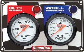 Standard Gauge Panels Standard gauge panels feature quality QuickCar 2-5/8" diameter mechanical gauges and