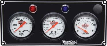 3-Gauge Panel 61-6711 Panel includes gauges for oil pressure, water temperature and oil temperature and accompanying warning lights.