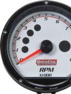 to help determine proper gearing, while the programmable shift light aids in performing timely shifts, when desired.