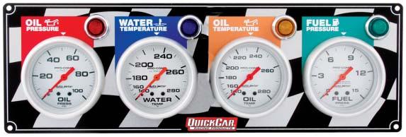 Auto Meter Ultra-Lite 3-Gauge Panel 61-0281 Ultra-Lite panel includes 2-5/8" diameter mechanical gauges