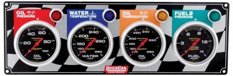 Auto Meter Pro-Comp 3-Gauge Panel 61-0261 Pro-Comp panel includes 2-5/8" diameter mechanical gauges for oil