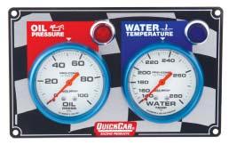 Gauge Panels With Auto Meter Ultra-Nite Gauges Auto Meter Ultra-Nite gauges feature blue bezels, glow-in-the-dark white dial faces and bright fluorescent red pointers.