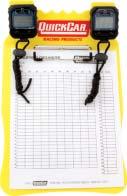 Acrylic Clipboard Designed for monitoring 20-lap events,