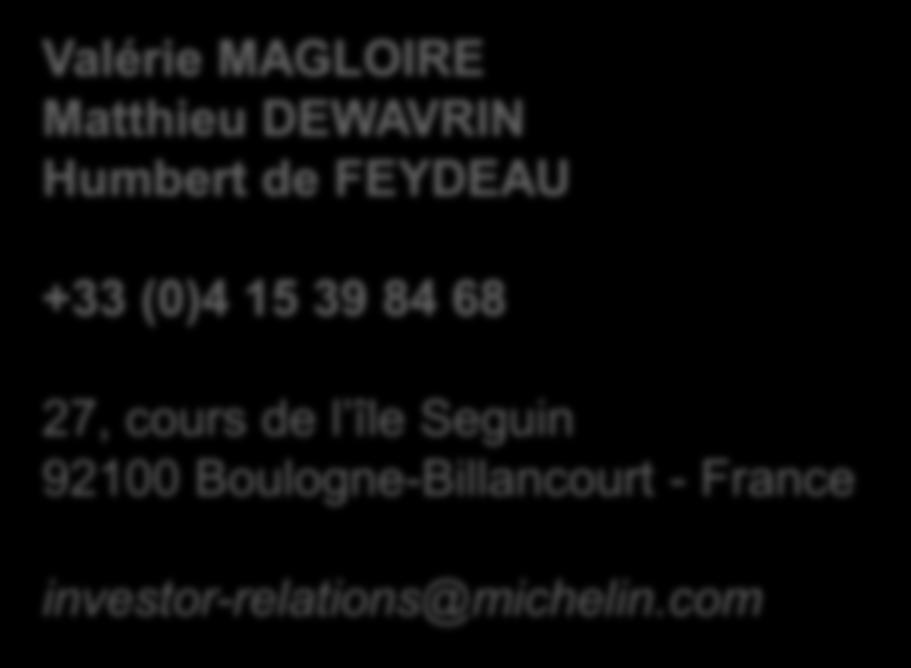 Contacts Valérie MAGLOIRE Matthieu DEWAVRIN Humbert de FEYDEAU +33 (0)4 15 39 84 68 27,