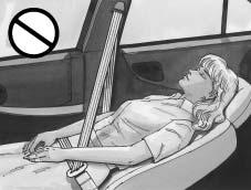 {CAUTION: But do not have a seatback reclined if the vehicle is moving. Sitting in a reclined position when your vehicle is in motion can be dangerous.