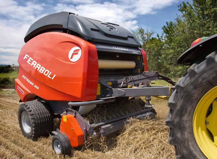 EXTREME 365 - HTR - HTC - HTU THE ROTORS THAT GET THE BALE ROLLING HTR models, that do not feature a cutting system, have a standard feed rotor which feeds the baling