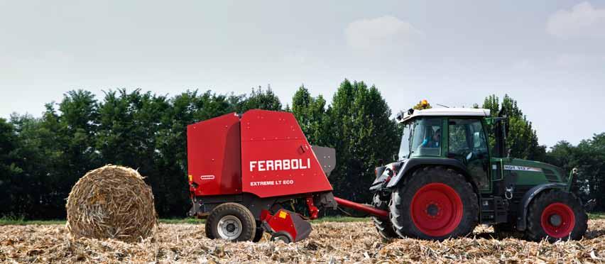 BALING CHAMBER SIZES The LT ECO round baler produces bales 4-ft wide and up to 5-ft tall.