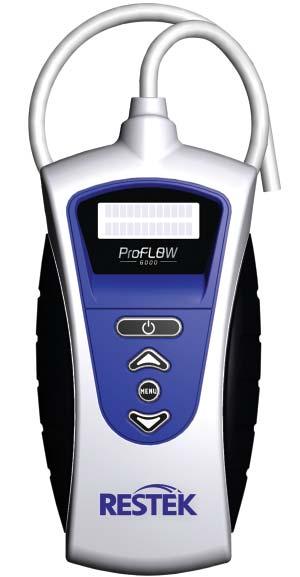Flowmeter Restek ProFLOW 6000 Electronic Flowmeter State-of-the-art features include: Measures volumetric flow for gases across a range of 0.5 500 ml/min. NIST traceable calibration.