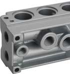With incorporated screw, seals and caps included ISO - Manifold Universal system inlet plate B-0 B- = Supply port - = Use - = xhaust - = Pilots G/ G/