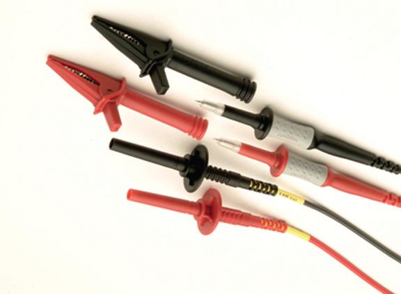 ,, PRACTICAL JAW DESIGN 5 kv or 10 kv dc Cable type: flexible screened PVC Note: Screened test leads are an important accessory for those working in high noise environments, and/or locations where