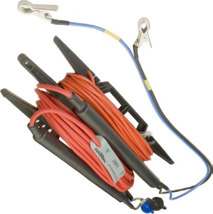 instruments. Extreme care must be taken to avoid electric shock when connecting/disconnecting due to the bare metallic clips.