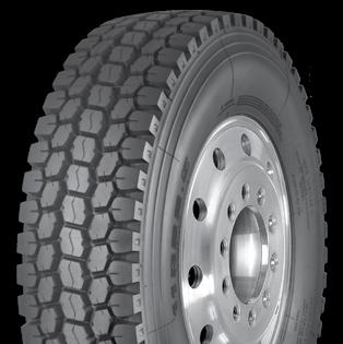 A310 CLOSED SHOULDER DRIVE Closed shoulder tread design provides even wear, while maintaining excellent traction Heavy-duty casing for strength, stability, toughness and multiple retreads Extra deep