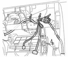 cowl area. (Fig. 3-13) Connector Box Fig. 3-13 Tape Vehicle Harness Outer 10P (White) Fig.