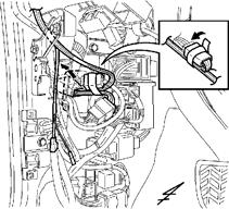 Fig. 2-7 Vehicle s 10P (White) Tape Vehicle s 12P (White) (h) Locate the vehicle s white 12P connector in the driver side cowl area, and remove the electrical tape from the vehicle s white 12P