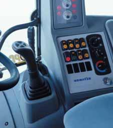 Unique Comfort Operator s environment The cab has a modern design, a ROPS and FOPS structure