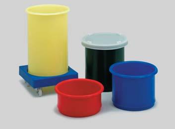uk Round bins and trucks Round bins chassis and trucks 0 Manufactured in tough, food quality polyethylene, Allibert Buckhorn trucks and round bins feature smooth sides and curved corners for hygiene