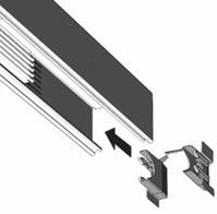 Cut the trunking as desired using supplied cutting aid (ordered separately).