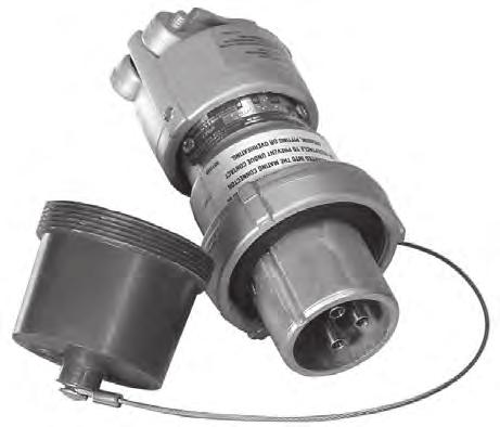 When in use the cap is held in place with standard plug clamping ring.