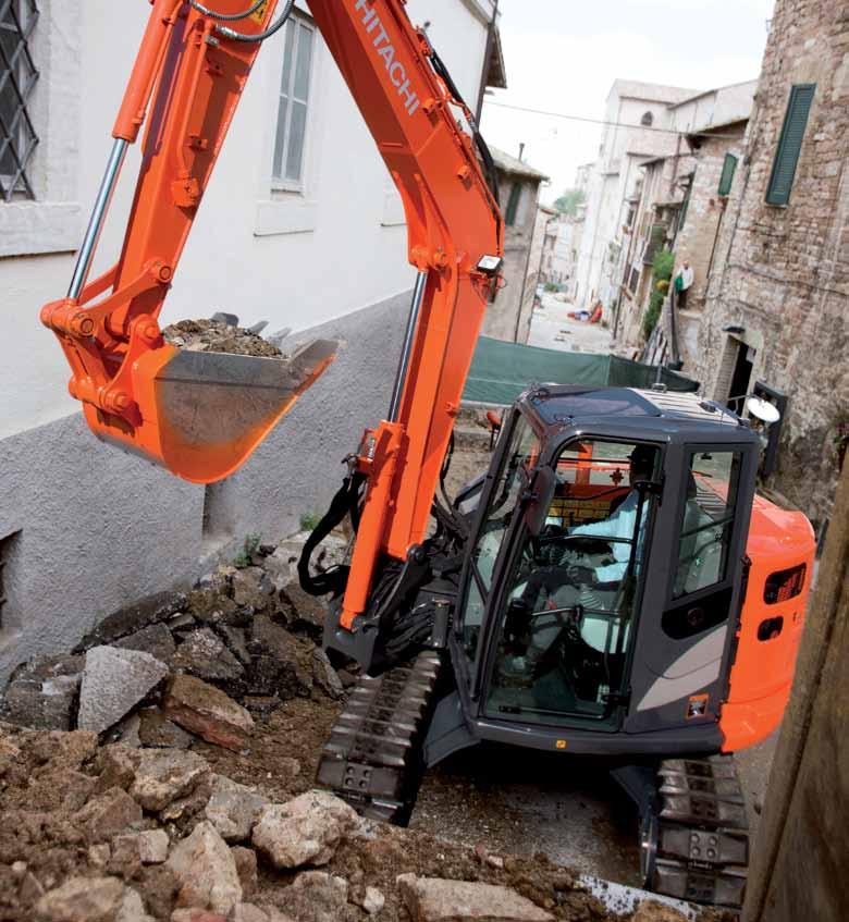 ZX85USB-5 DURABILITY The new ZAXIS 85USB is the result of continuous developent by Hitachi and features the latest technological advanceents, designed to ensure its reliability and durability.