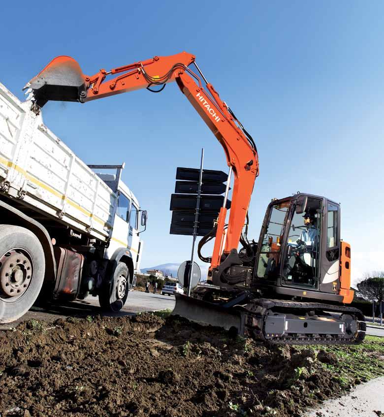 ZX85USB-5 PRODUCTIVITY The ZAXIS 85USB has been designed to operate efficiently, using less fuel than previous odels, but aintaining the sae high productivity levels that our custoers expect fro