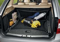 The mid-level luggage compartment floor levels the floor with the loading edge, which creates a hidden storage area.