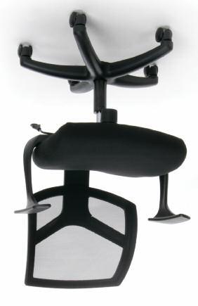 00 Cooling mesh back Center-tilt and tilt-tension control Fixed T- arm and ergonomically formed seat