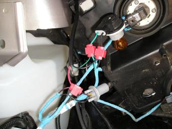 6. Use scotch locks to connect wiring.