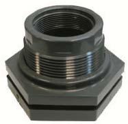 Basic Tank Installation: Use a 2 bulkhead fitting, such as the LM52-2890 bulkhead fitting.