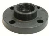 Use a flange with a 2 thread, such as the LM52-2850. Weld a plastic 2 half coupling to the tank top.