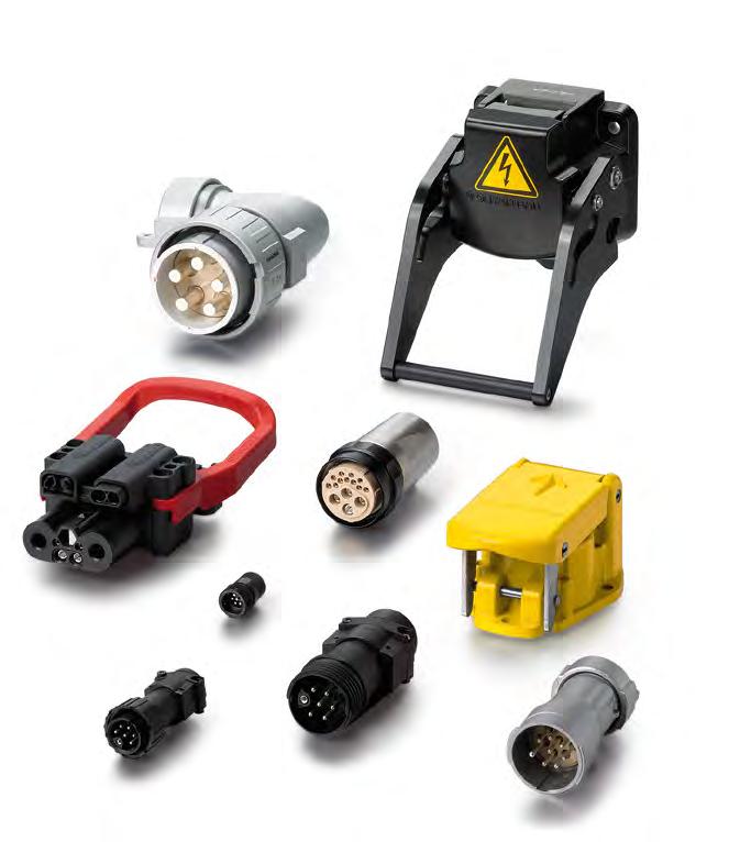CONNECTORS Schaltbau connectors are characterized by: Long life and rugged design, up to 10,000 mating cycles, tightness up to IP69K, high material and temperature resistance as well as resistance