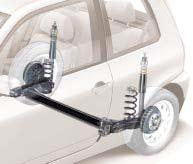 The suspension springs are made of high-tensile steel and are shorter than the springs used in the Lupo SDI. The twin-sleeve shock absorbers are made of aluminium.