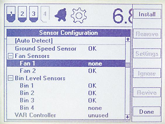 5.5.1 MuxBus Sensor Settings and Installation At the Menu Settings screen use the Navigation Keys or the Selector Knob to place the highlight bar on "MuxBus Sensor Setup". 1.