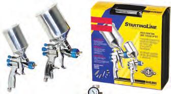 Paint, Body & Equipment DeVilbiss StartingLine Automotive Spray Gun Kits Kit includes full-size HVLP spray gun, 1.0mm tip, 1.3mm tip, 1.