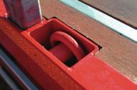 Centre: extra large lockable tool box in standard colour.