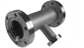 CF Fittings CF Unequal tees fixed flanges 2 rotatable flanges In-line bolt holes (straddled bolt holes on request) Fixed flanges 2 Rotatable flanges
